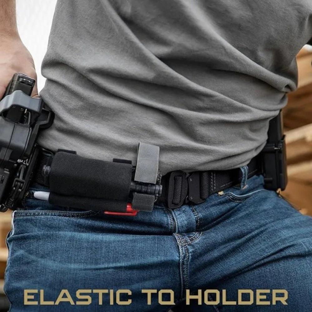 Tactical Tourniquet Holder, Horizontal TQSleeve for Duty Belt, Heavy Duty Outdoor Survival Gear for Camping Hiking Tactical Use