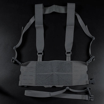 Outdoor Tactical Chesty Rig Waist Strap Hunting Accessories Practical Wide Harness Vest Gear Laser Cutting Molle Chest Rig