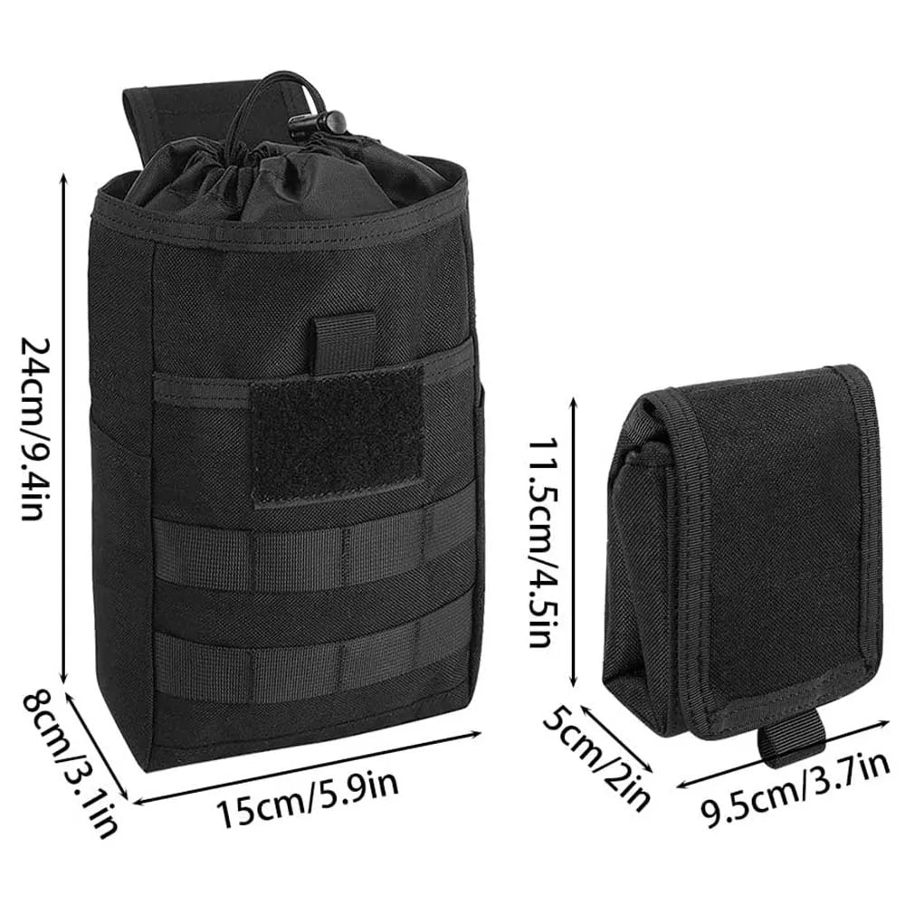 Foldable Molle Dump Drop Pouch Recycle Waist Pack Bags Outdoor Sport Hunting Utility EDC Tool Accessory Folding Recovery Bag
