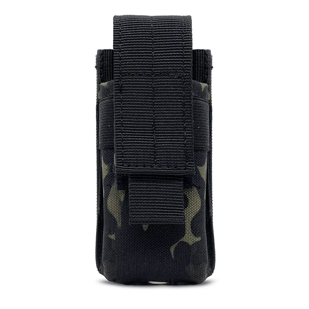 Tactical Molle Flashlight Pouch Torch Holder Magazine Single Mag Bag Knife Holster M5 EDC 9mm Outdoor Hunting Waist Bag