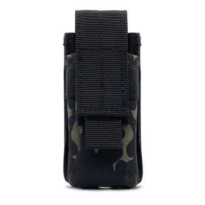 Tactical Molle Flashlight Pouch Torch Holder Magazine Single Mag Bag Knife Holster M5 EDC 9mm Outdoor Hunting Waist Bag