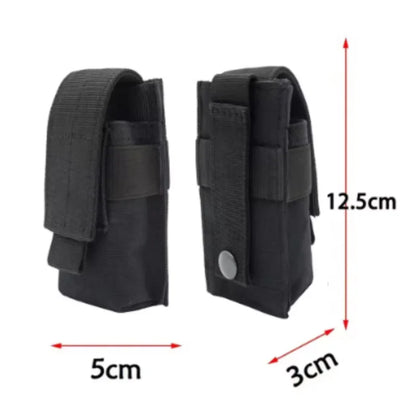 Flashlight Protective Case | MOLLE Attachment Durable Pouch | For Hunting Storage Accessories