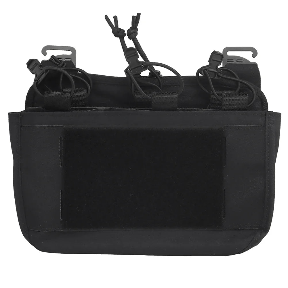 Tactical DOPE Front Flap G-hook Double Stack Abdominal Fanny Pack Triple Magazine Insert Pouch Kangaroo FCPC FCSK Carrier Vest