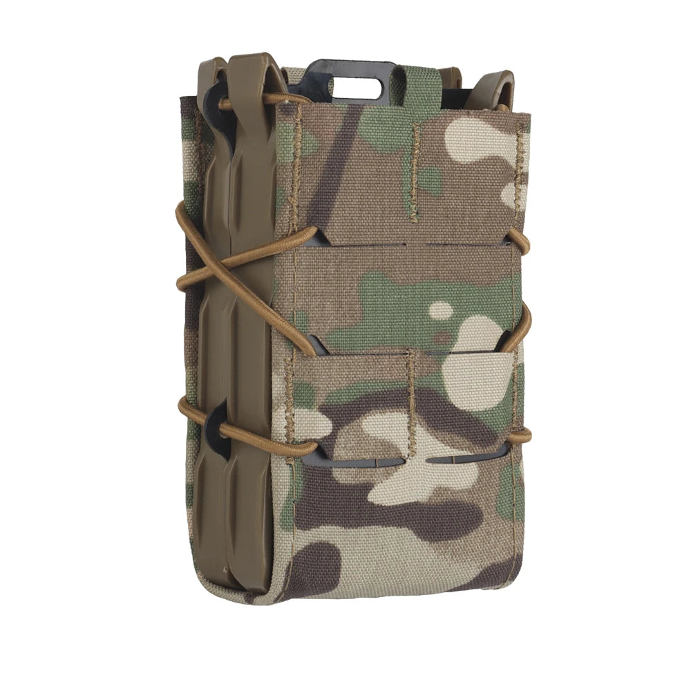 Tiger V2 Single Double Magazine Pouch Set Molle Hook-Loop Mag Carrier Rifle AR 5.56 .233 AK 7.62 .308 Magazine Holster Airsoft