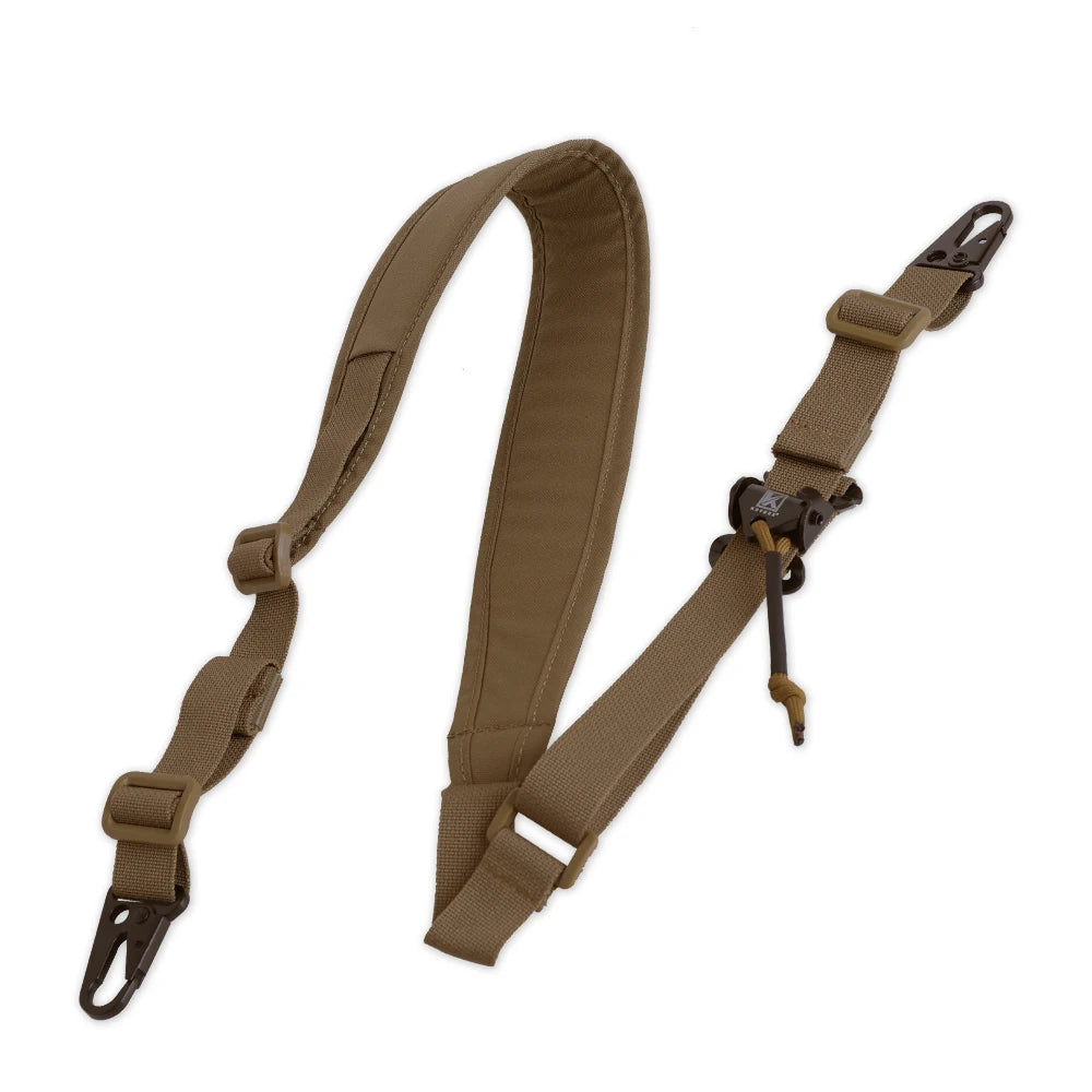 KRYDEX Tactical Modular Sling 2 or 1 Point Shoulder Strap 2.25'' Padded Quick Pull R-ifle Slingster Belt Hunting Accessories