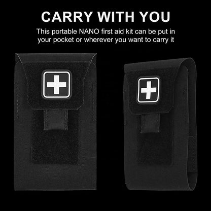 Small Trauma Pouch  Compact Empty EDC First Aid Storage Bag Portable Stop Bleeding Gear Organizer for Supplies & Surviva