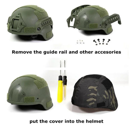 Tactical MICH2000 Helmet Cover Hunting Gear Helmet Accessories Camouflage Cloth Helmet Cover for MICH Helmet