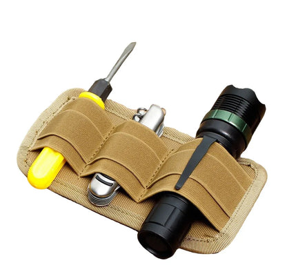 Tactical Hook Loop Panel Pouch EDC Inner Separation Holder Modular Organizer Insert Bag Panel Pen Flashlight Holder Organizer