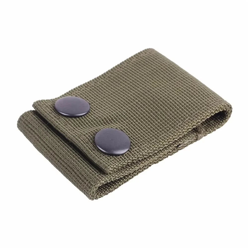 Tactical Handcuff Strap Holder Case Heavy Duty Nylon Double Snap Slide-On fits 2" Duty Belts, Hunting Handcuff Holster