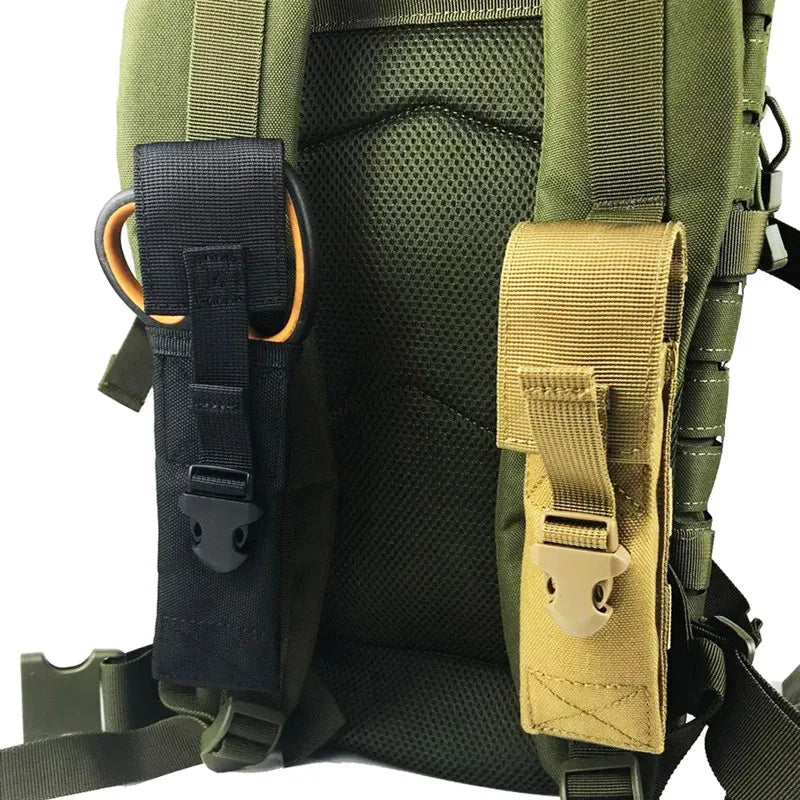 Flashlight Pouch Torch Holder Case Molle EDC Tool Waist Bag Outdoor Sport Camping Hiking Hunting Accessories Scissor Cover
