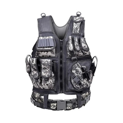 Adjustable Molle Tactical Vest Combat Body Armor Vests Security Guard Hunting Army Outdoor CS War Game Airsoft Training Jacket