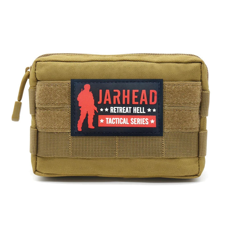 Tactical EDC Pouch Tool Storage Kit Molle Waist Bag Medical Outdoor First Aid Bag Hiking Hunting Accessories Bag With PVC Patche