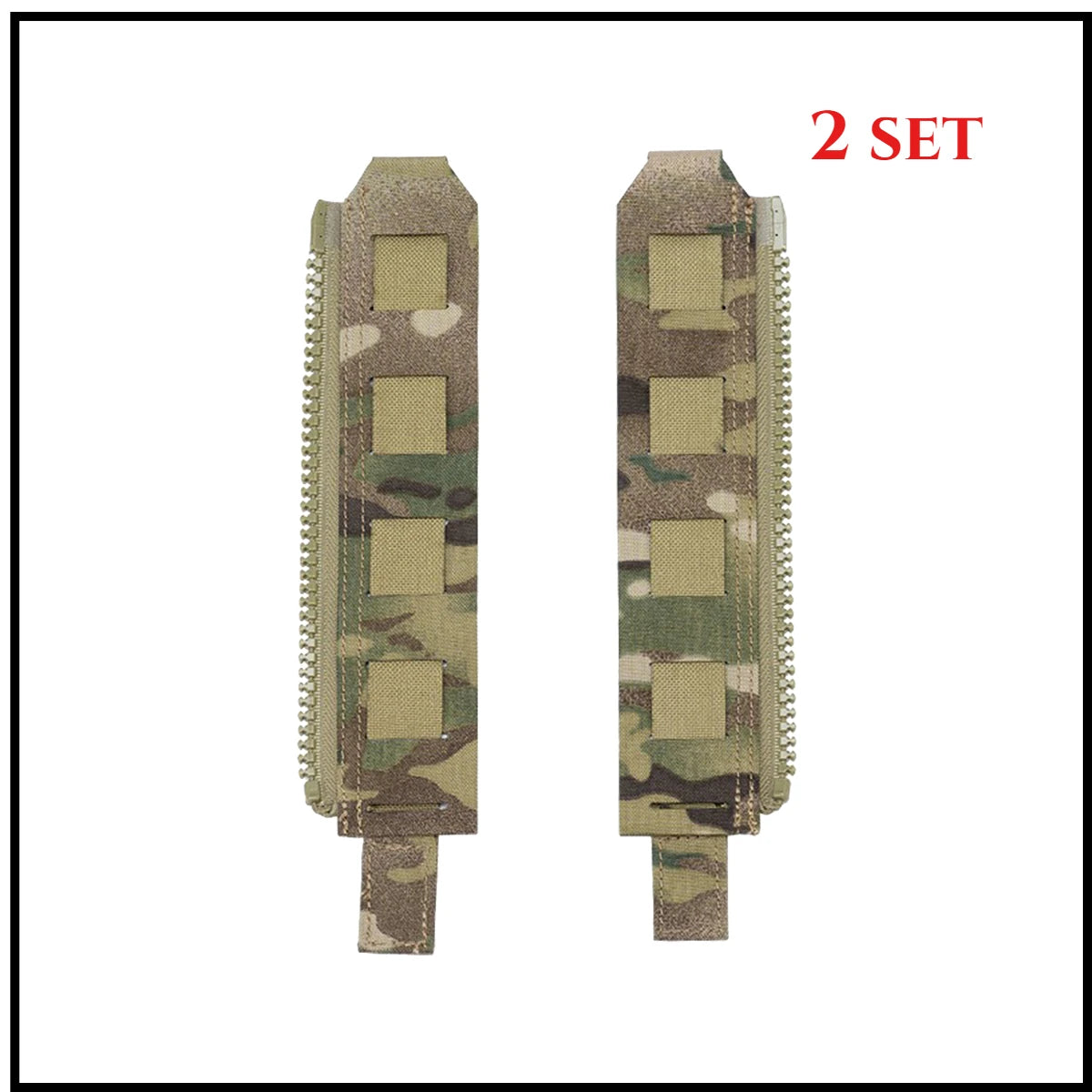 Tactical Back Panel Zipper MOLLE Adapter 500D Nylon Lightweight Versatile For Rear Pack Plate Carrier 3950 Vest Hunting Gear