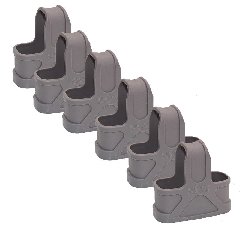 6/10PCS Tactical 5.56 Magazine Pouch Rubber Holster Glove Sleeve Cover M4 Mag Pouch Holder Carry Case Hunting Shooting Accessory