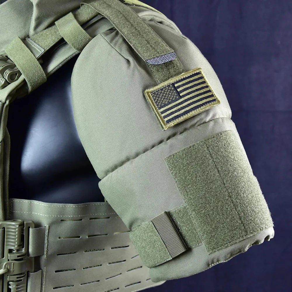 1 Pair Tactical Bicep Shoulder Protector Pads Comfortable Hunting Plate Carrier Shoulder Armor Expand Adjustable Protection Acce