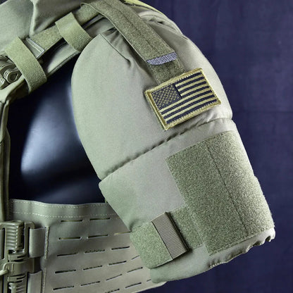 1 Pair Tactical Bicep Shoulder Protector Pads Comfortable Hunting Plate Carrier Shoulder Armor Expand Adjustable Protection Acce