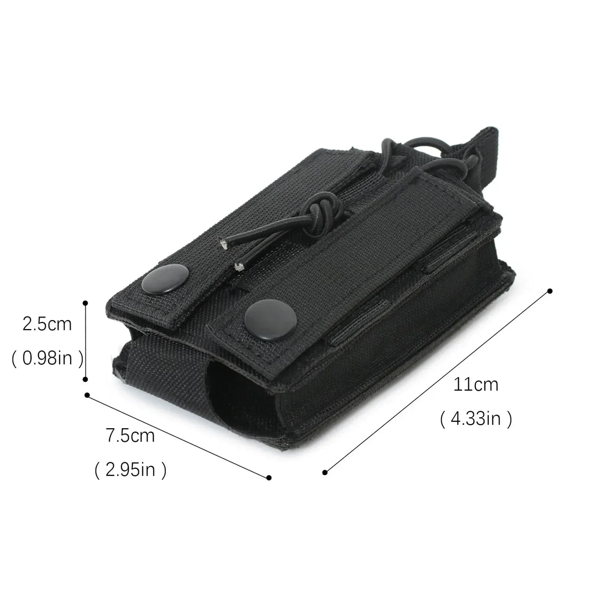 M4 M16 AR15 5.56mm magazine pouch, single magazine holster, MOLLE compatible, EDC waist pouch with laser-cut openings