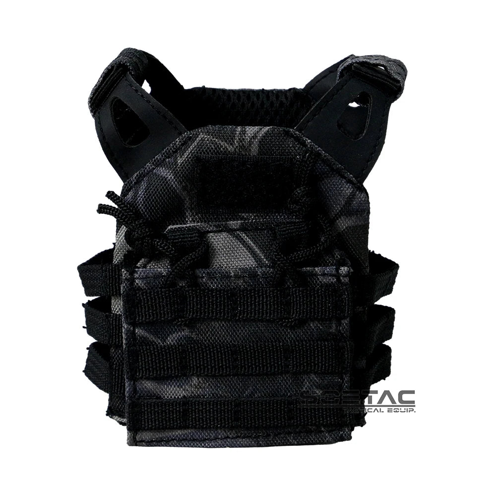 Paintball Mini Molle Vest Adjustable tactical accessory Kitty Camo Doll Carrier Decorative Tactical Gear Beer Vest 600D Nylon