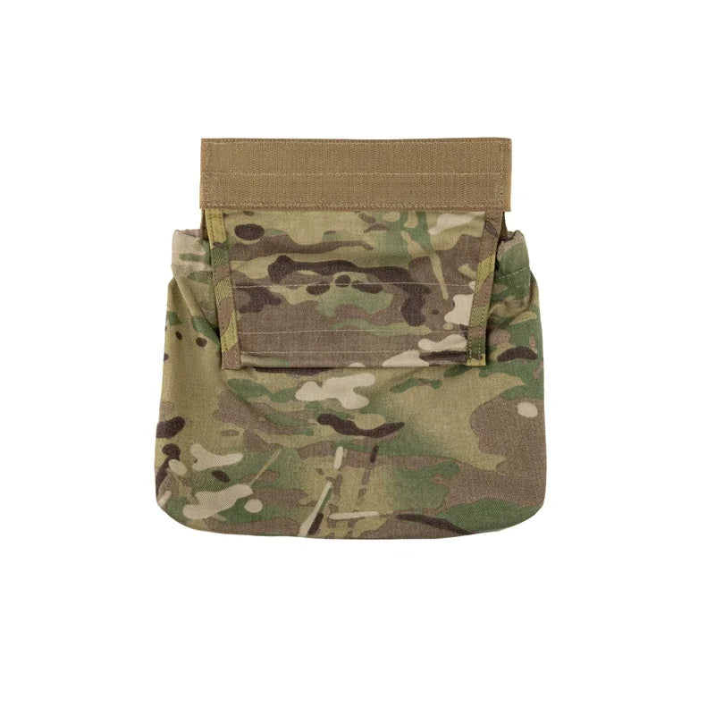 Tactical Abdominal Bag Airsoft Vest Chest Drop Pouch Hunting Chest Hanging Plate Carrier Storage Folded Bag Gear
