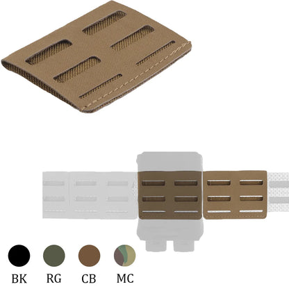 Lightweight combination belt molle matte attachment (3pcs) fits molle belt undershirt expansion
