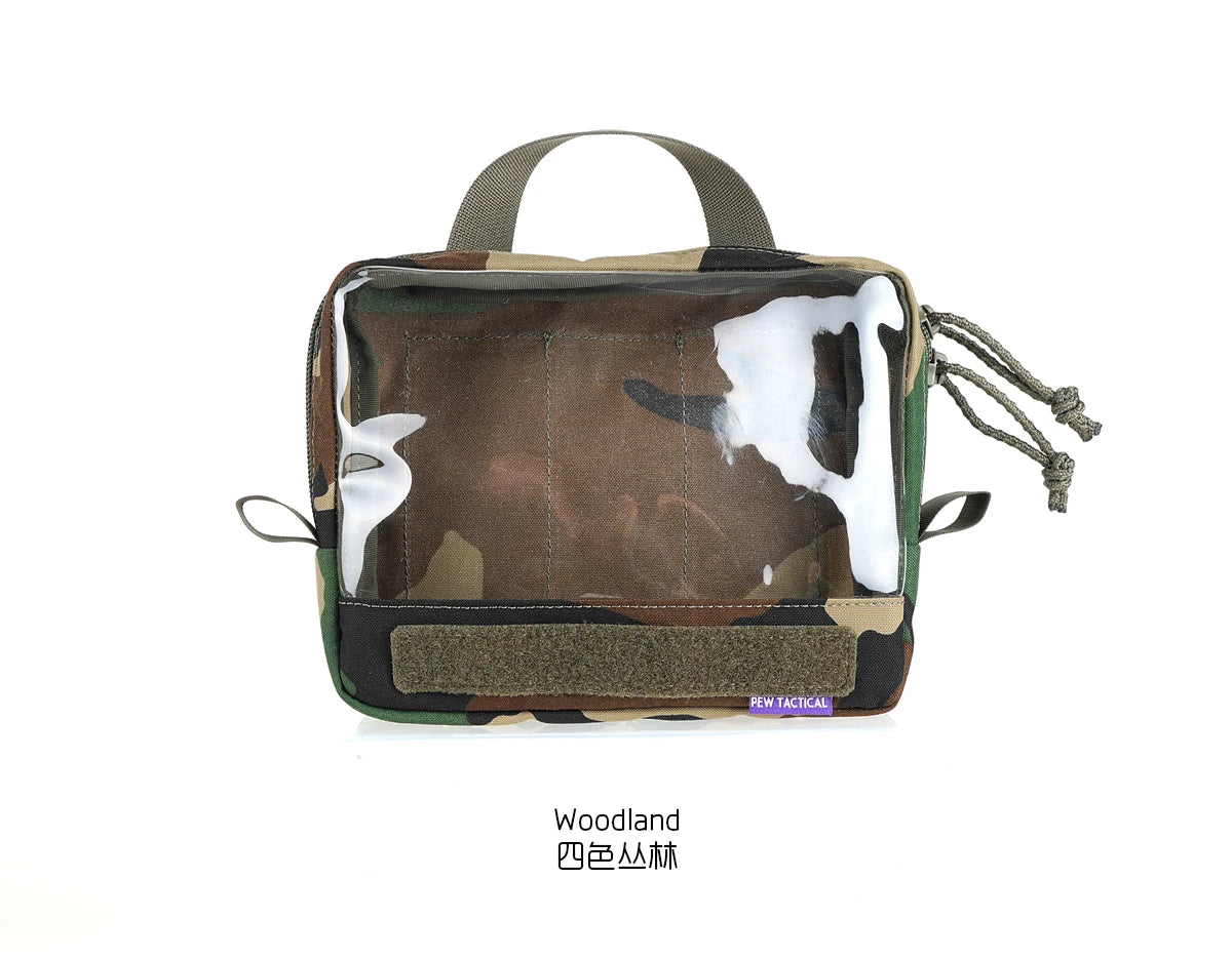 Visual Organizing And Storage Bag Made Of PET Material With Transparent Window Back Hook