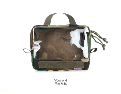 Visual Organizing And Storage Bag Made Of PET Material With Transparent Window Back Hook