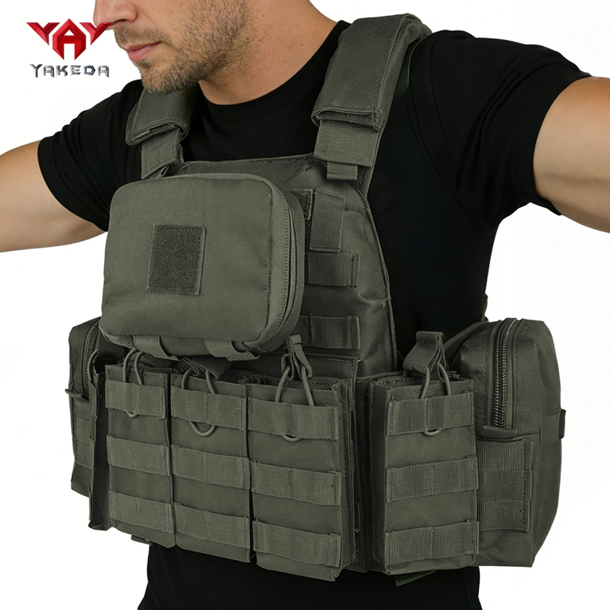 YAKEDA multifunctional lightweight full set with adjustable and freely expandable accessories outdoor hunting vest