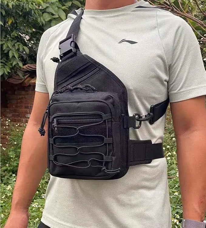 900D Nylon Tactical Sling & Leg Bag Quick Release Buckle Hook&Loop Panel Concealed Carry Handgun Holster For Shooting Hunting