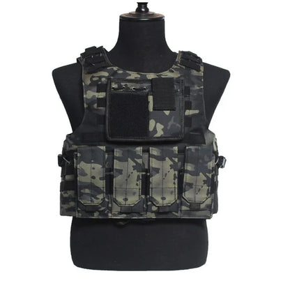 Tactical Vest Fluorescence Molle Vests Equipment Outdoor Clothing CS Sports Hunting Camouflage Vest Tactics Waistcoat Wholesale