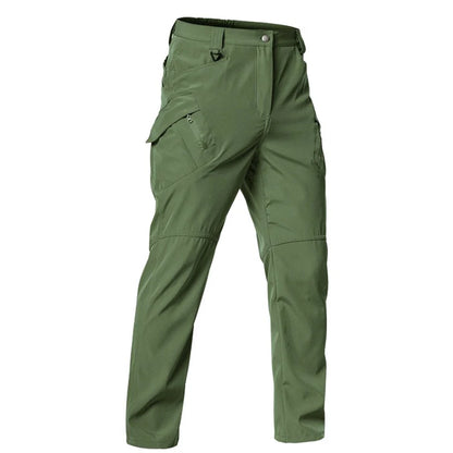 TRVLWEGO Men's Tactical Hiking Pants Spring Autumn Wear-Resistant 9 Pockets for Camping Fishing Hunting Climbing Trekking