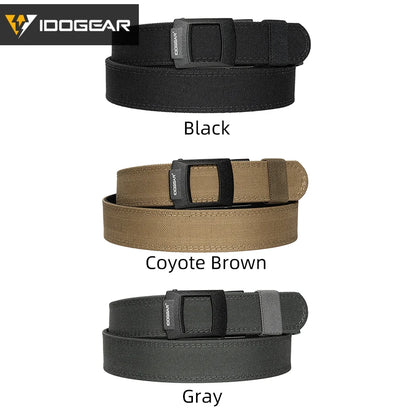 IDOGEAR 1.5 Inch Hard Tactical Belt With Adjustable Buckle 1000D Nylon for EDC CCW Duty Use 3448