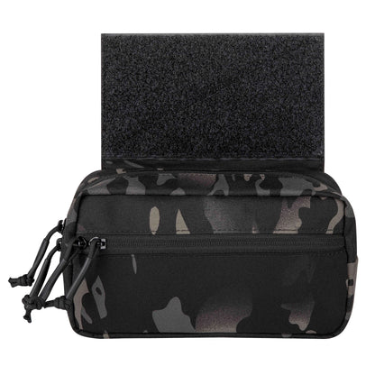 KRYDEX Tactical Drop Pouch Sub Abdominal Carry Kit Tool Bag Fanny Pack with Hook and Loop Panel for Vest Chest Rig