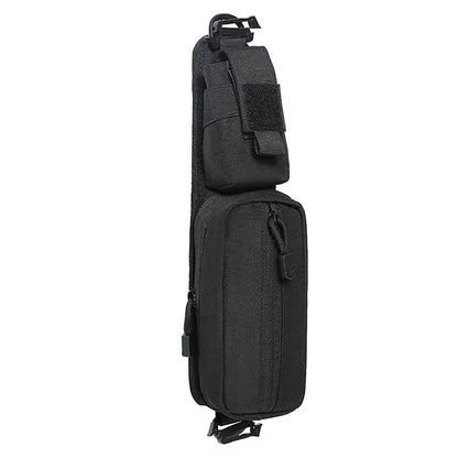 Backpack Shoulder Strap Pouch MOLLE EDC Organizer Bag for Flashlight Keys Small Tools Hiking Camping Travel