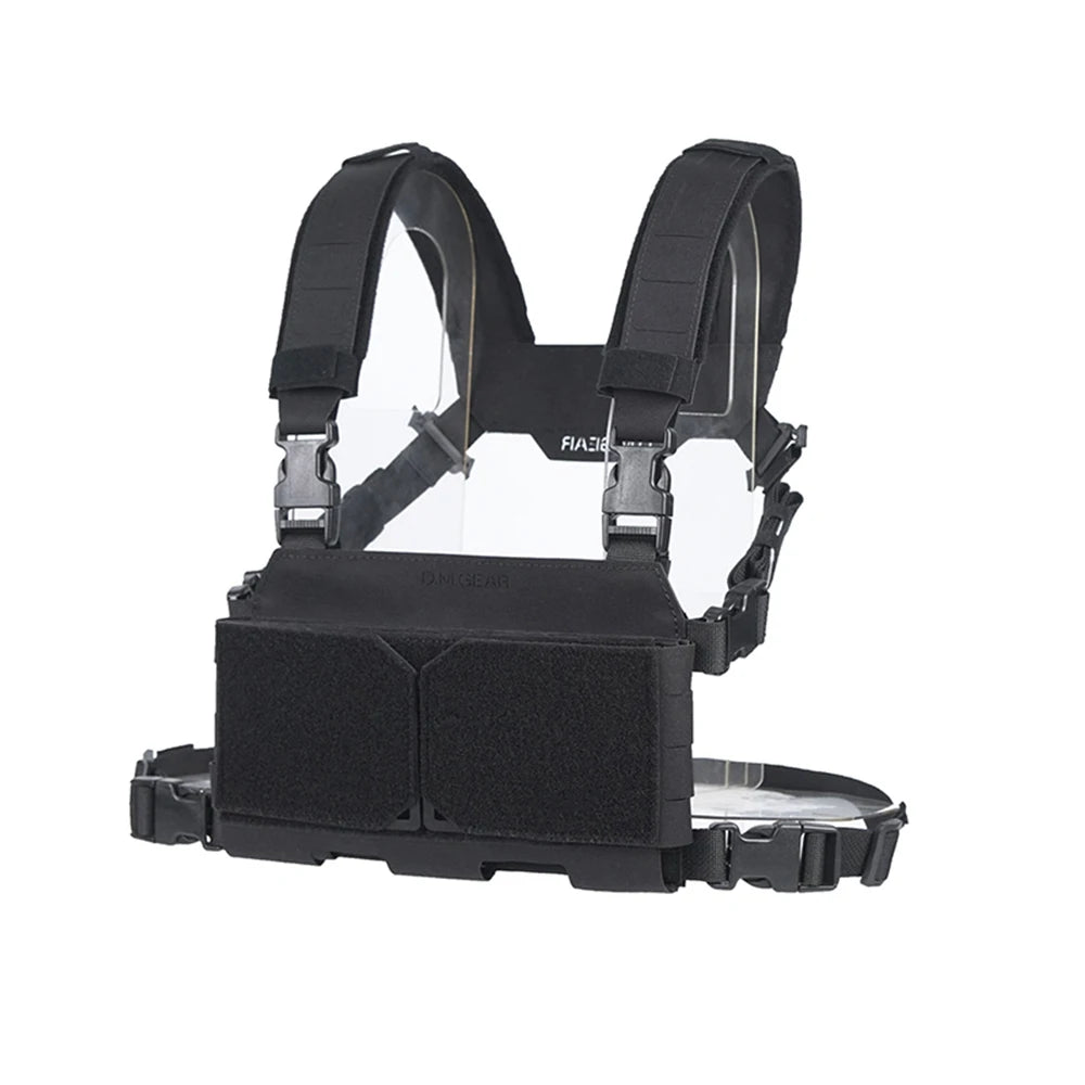 DMGear Lightweight Equipment Plate Carrier Hunting Chest Rig Tactical Vest for Airsoft, Outdoor & Paintball Camping Chest Rig