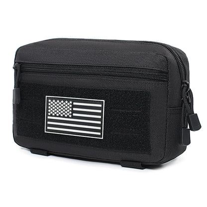 Outdoor Utility Waist Pouch Modular Attach Accessory Bag Multilayer Storage Pocket for Hiking Camping Travel