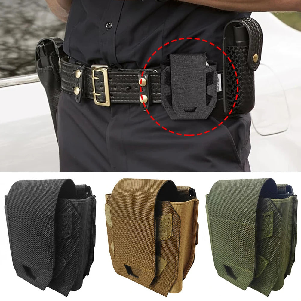 Tactical Handcuffs Molle Pouch Quick Release Shackles Holder Universal Holster Case for Tactical Vest Outdoor Gear