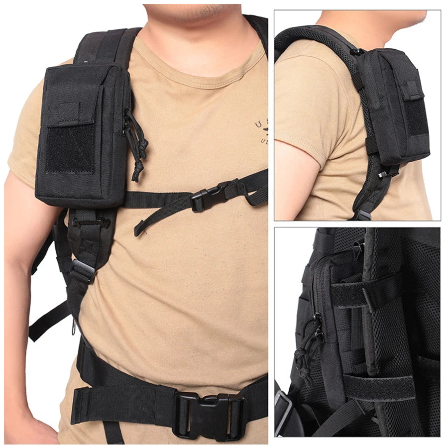 Outdoor Sport  Molle  Multifunctional Mobile Phone Pouch Holder Case Camping Hunting  Tactical Backpack