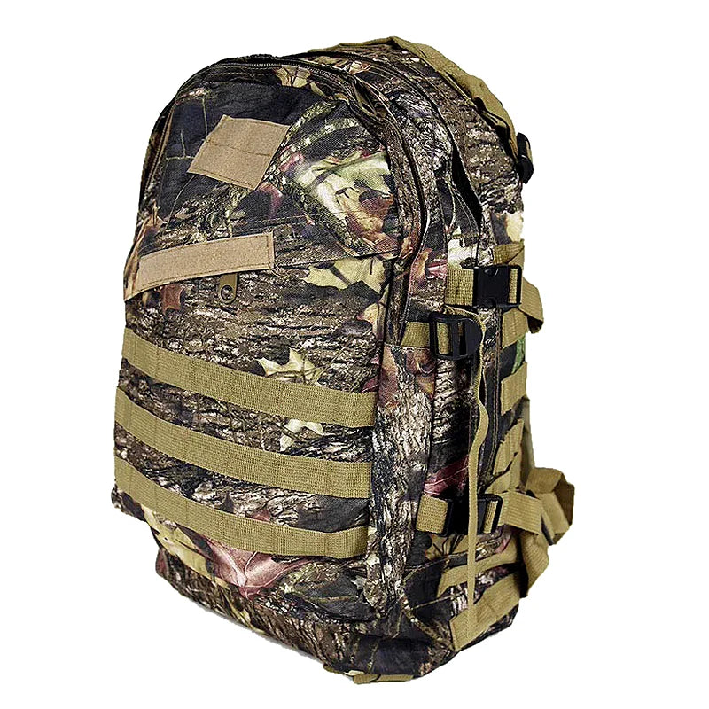 Large Capacity Tactical Camouflage Backpack, Waterproof, Biomimic Molle, Hunting, Mountain Climbing, Fishing, Hiking, 40L