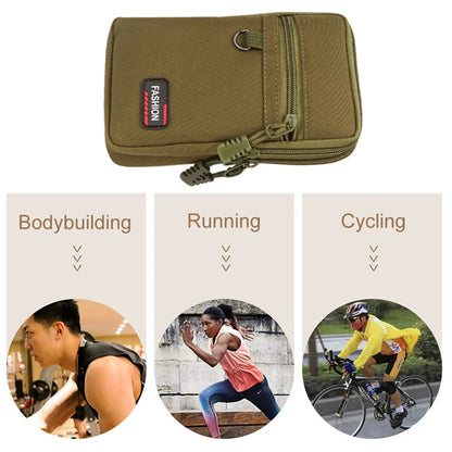 7 Inch Mobile Phone Pocket Portable Phone Organizer Bag Nylon Wear- Lightweight for Outdoor Camping Hunting