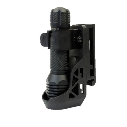 Tactical Flashlight Holster with Lever Side Lock System 360° Rotating Plastic Torch Set General Torch Set  Quick Unplug Set