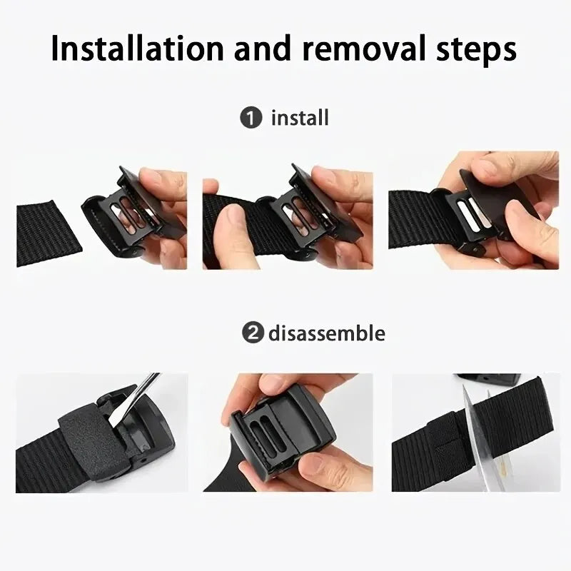 Men's Belt Outdoor Casual Canvas Belt Metal Free Training Nylon Tactical With Pants Jeans Belt Sports Belts For Men Women