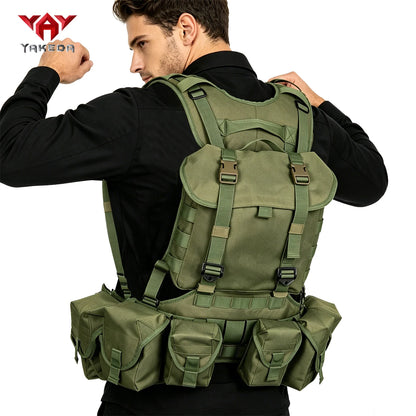 YAKEDA Multi functional Bellyband Hunting Tank Top with Multiple Ribbons and Snap Lock, Equipped with Multiple Storage Bags