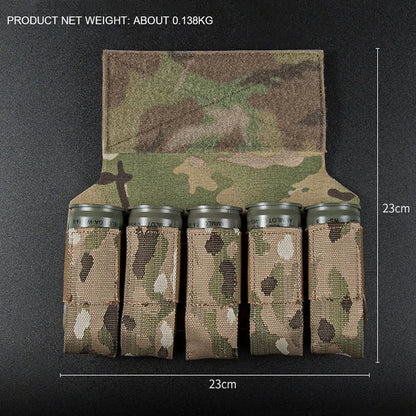 Airsoft Tactical M203 Grenade Pouch 40mm 5 Holder Banger Hanger MK4 D3CRM MK3 Militar Chest Rig Grenade Pouch Hunting Game Gear