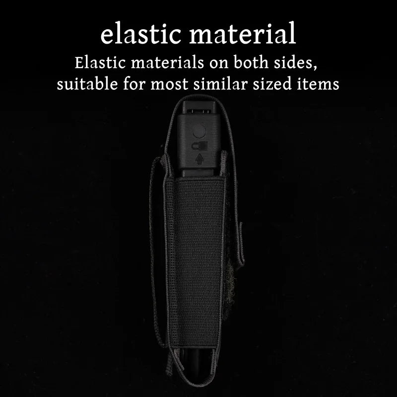 Multi-functional tool kit adhesive surface opening and closing molle mounting elastic material multiple adaptations