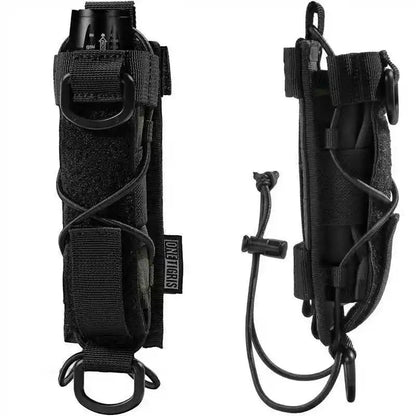 ONETIGRIS Flashlight Holster Molle Flashlight Holder for Belt Tactical Pouch Torch Linear Hand Tool Horizontal Carrying