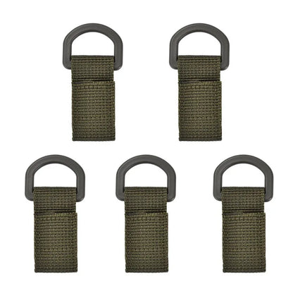 Tactical Webbing D-Ring Hook Hanger for Belt Molle Gear Nylon Strap Key Holder Outdoor Camping Hiking Hunting Tool Accessories