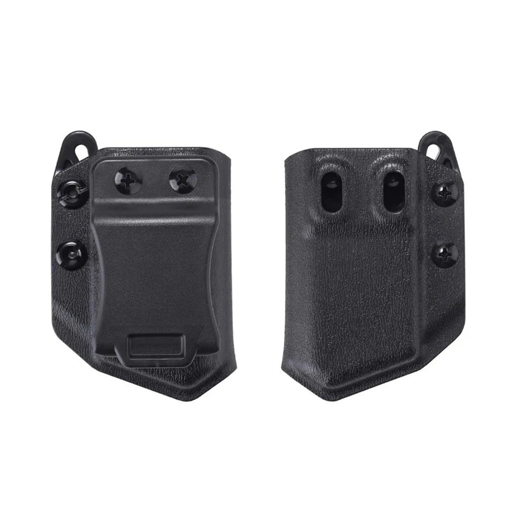 Universal 9mm/.40 Adjustable Double Stack Magazine Pouch Waist Magazine Holster IWB/OWB Glo-ck CZ S&W H&K SIG P320 P365