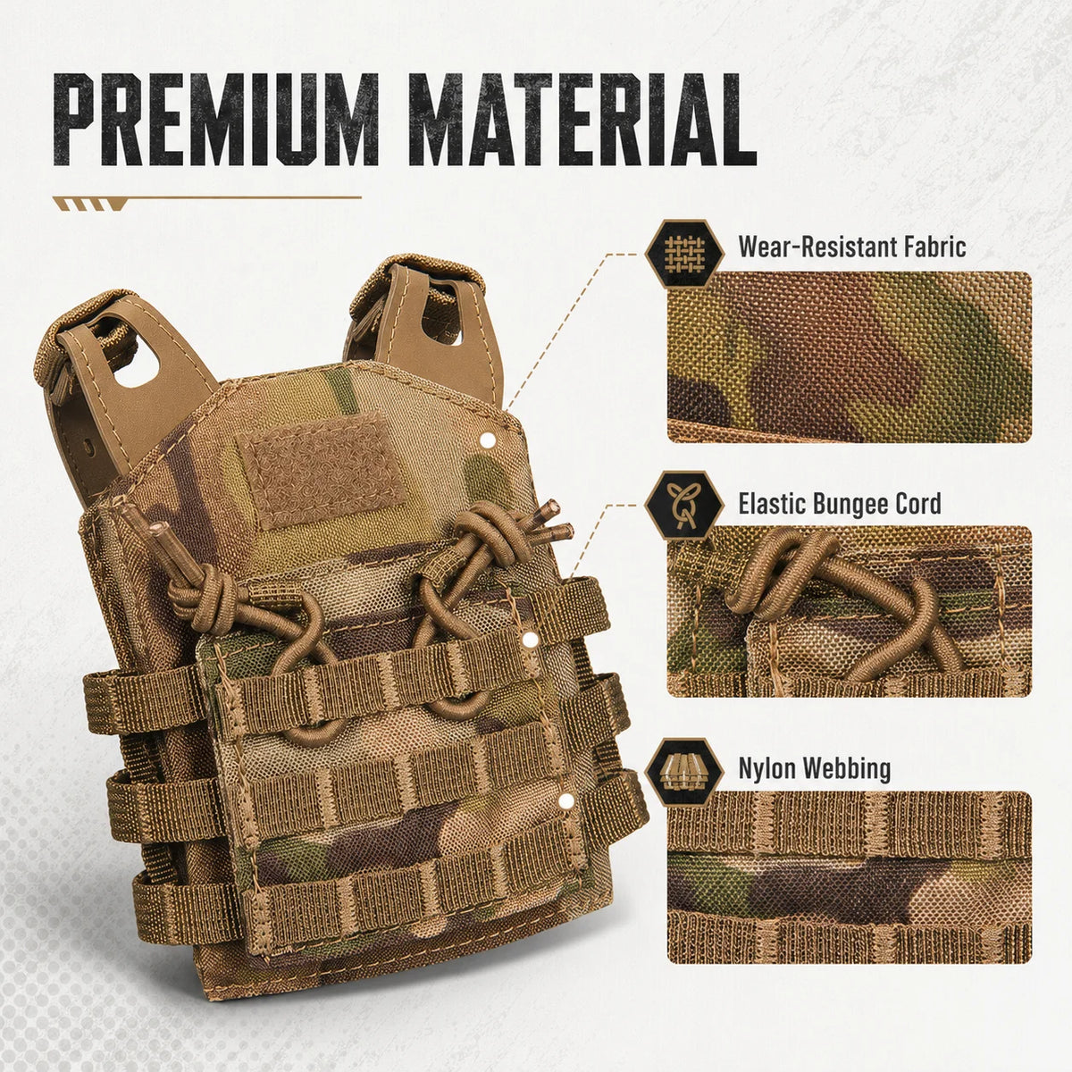 Mini Tactical JPC Vest Action Figure Accessory Multicam Plate Carrier Model Toy Desktop Car Decor Collectible Gear