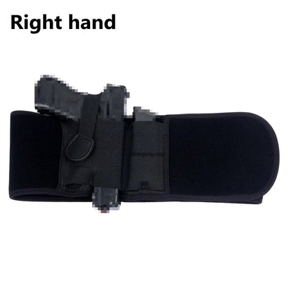 Left / Right Hand Concealed Carry Belly Band Gun Holster for G19, 17, 42, 43, P238, Ruger LCP