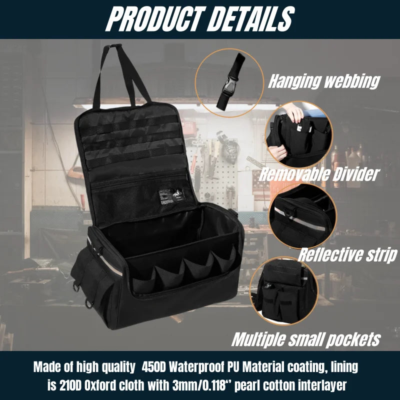 Range Bag Outdoor Hunting Training Shooting Tactical Handgun Bag Waterproof Shoulder Bag Car Wokring Organizer Patrol Bag